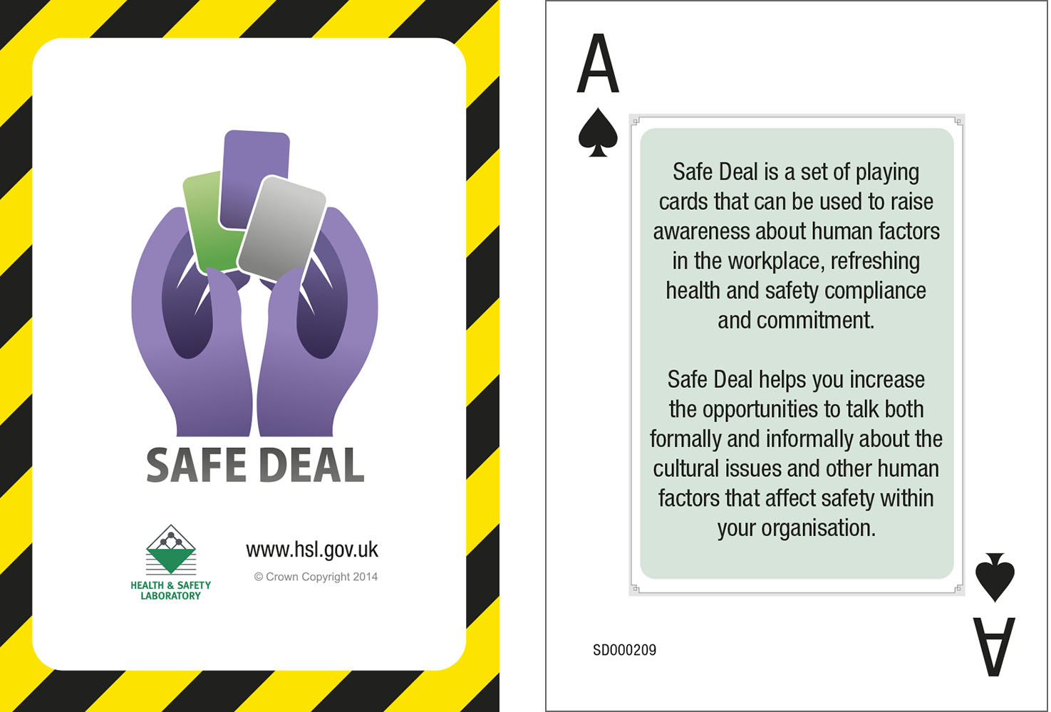 Safe deal playing cards