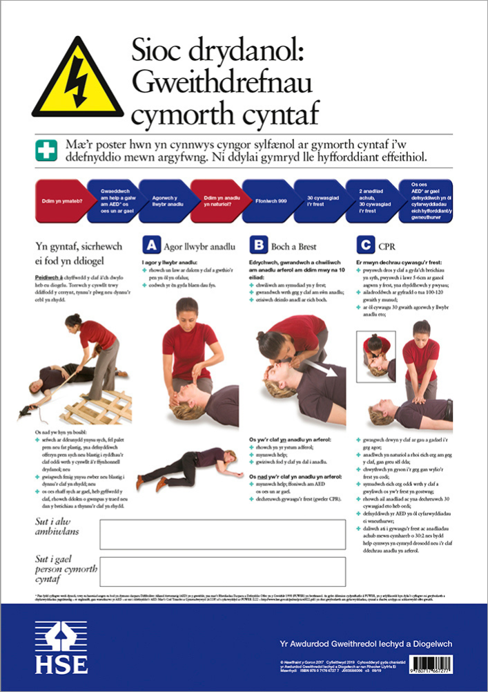 Welsh first aid poster